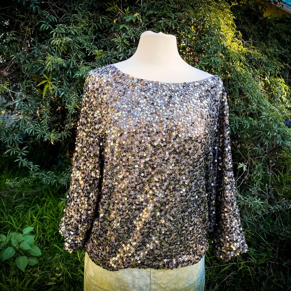 Vince Tops - Vince Sequin Top Batwing Slouchy Cool